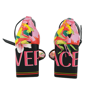 VERSACE | Baroque Multi-Colored Print Sandals