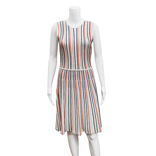 LELA ROSE | Striped Ponte Knit Dress
