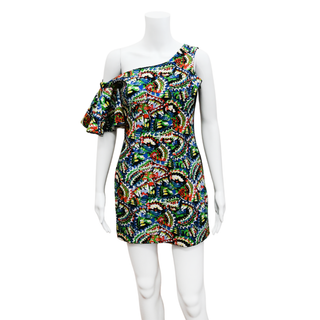 SALONI | Multicolored Print Mini Dress