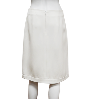 FENDI | White Split Pencil Skirt