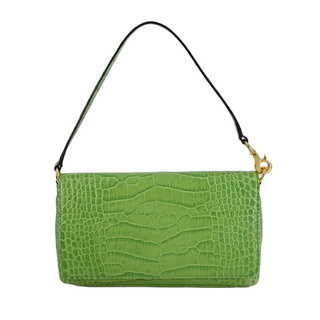 KATE SPADE | Green Croc-Embossed Handle Bag
