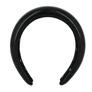 LELE SADOUGHI | Jet Black Gloss Padded Headband