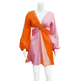 STAUD | Gulf Pink & Orange Dress