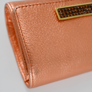 LORREN BELL | Orange Metallic Rhinestone Bag