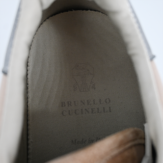 BRUNELLO CUCINELLI | Monili Suede-Trim Sneakers