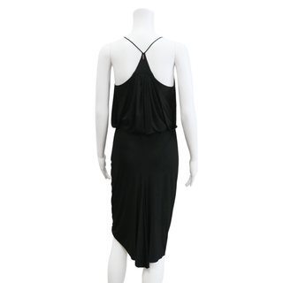 MISA | Black Draped Mini Dress