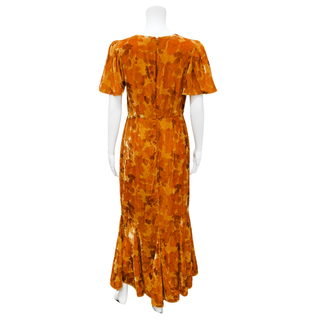 RHODE | Arabella Leaf Print Midi Dress